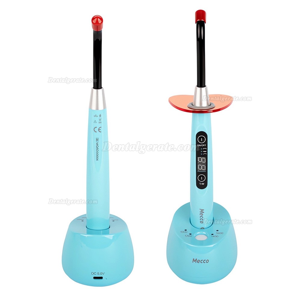Mecco Q5 LED-Polymerisationslampe Dental (max. 1600 mW/cm&sup2;) mit integriertem Radiometer